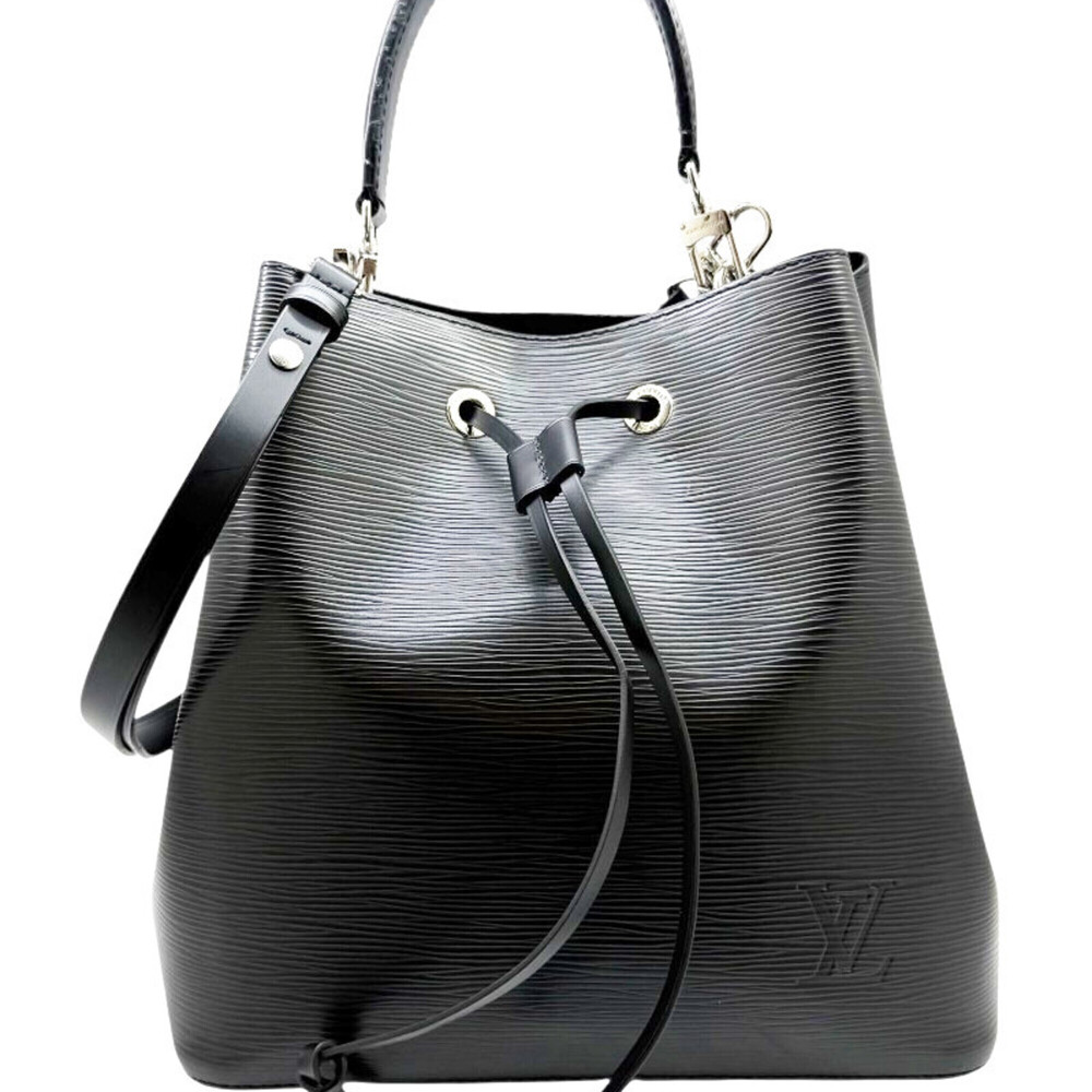 LOUIS VUITTON Louis Vuitton Epi NeoNoe Noir M54366 Black Shoulder Bag for Women